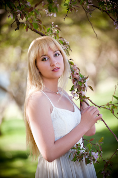Senior Girl Flower Blossom Picture