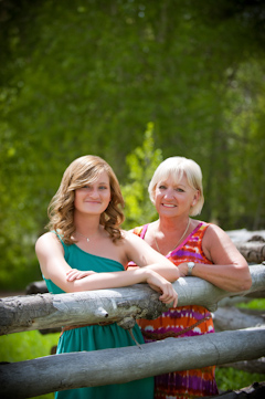 Mother Daughter on Fenceline Picture