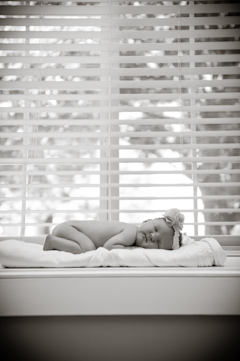 newborn baby b&w portraits