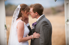 first kiss wedding ceremony blue lake ranch durango co