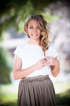 senior girl picture at long park durango co