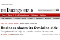 photographer quotes in durango herald about women business owners