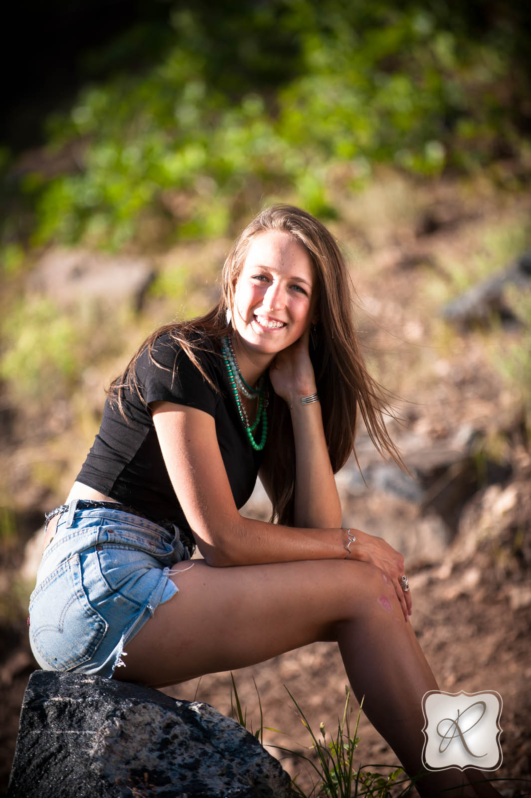 Durango Senior Pictures with Dogs and Bicycles