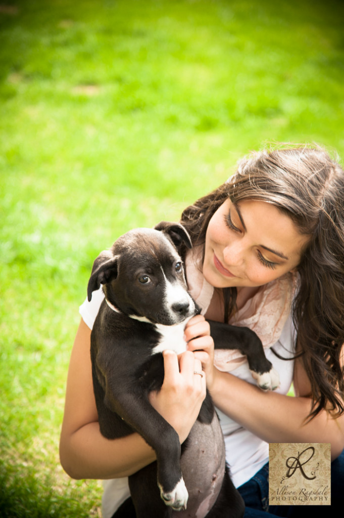 Durango Senior Portraits Puppy Holding