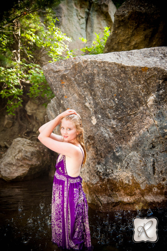 High School Senior Portraits in water