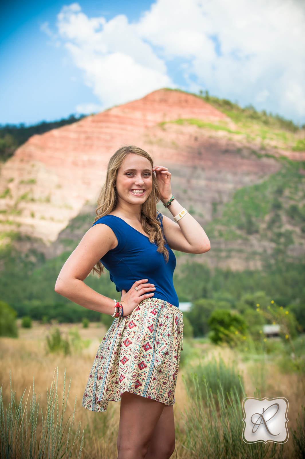 Carley | Senior Pictures with professional hair and make up - Durango