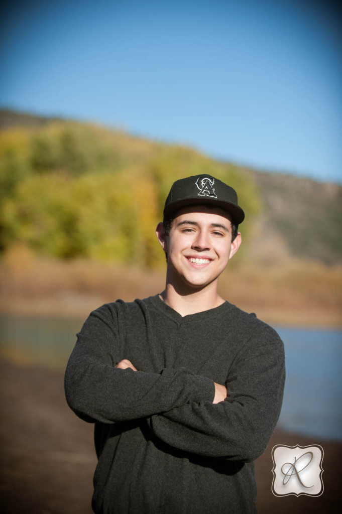 Senior Pictures with Baseball hat