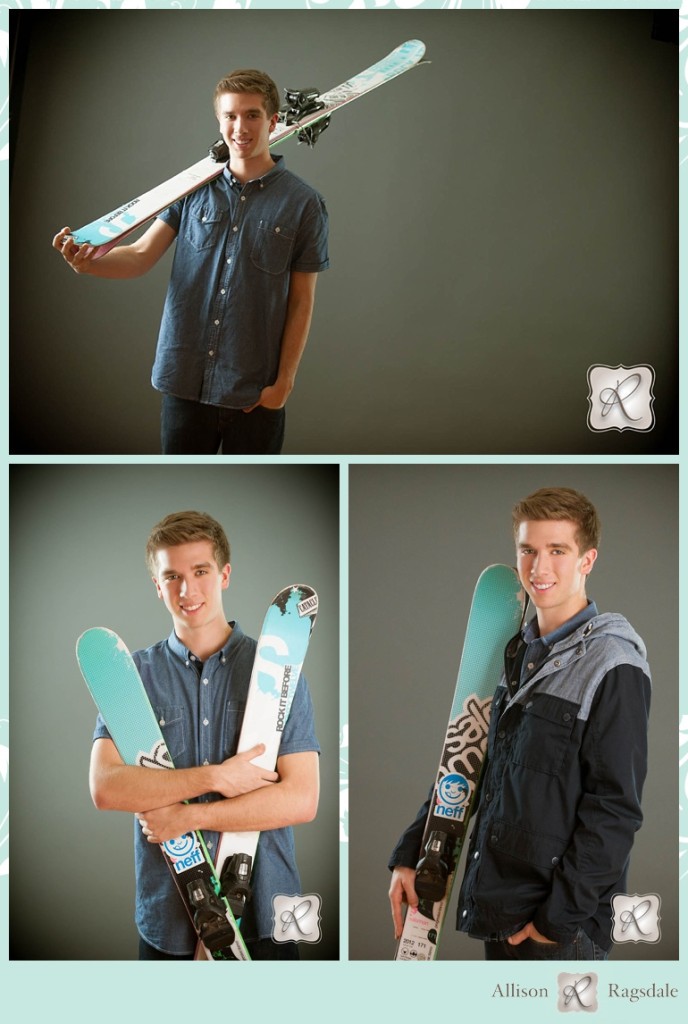 Skiing Senior Pictures