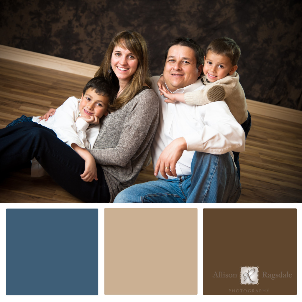 Family Portrait Color Palettes - Durango Wedding and Family Photographers