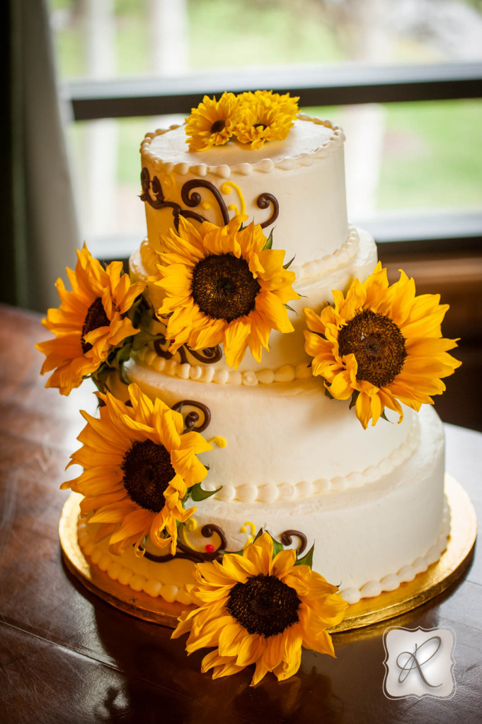 Sunflower Wedding Cake