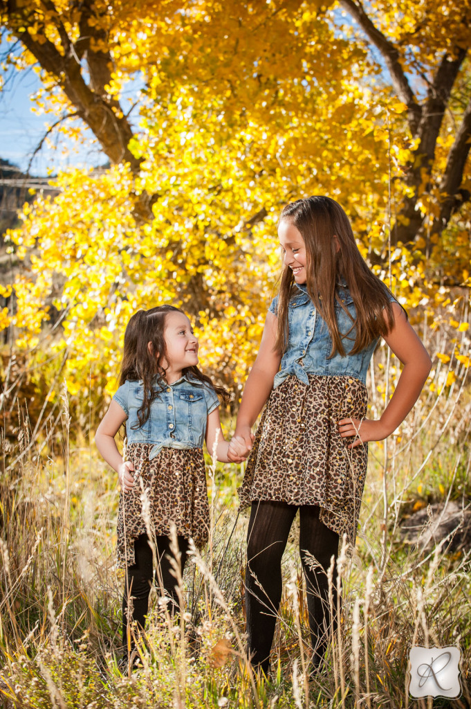 Family Pictures in Fall Leaves