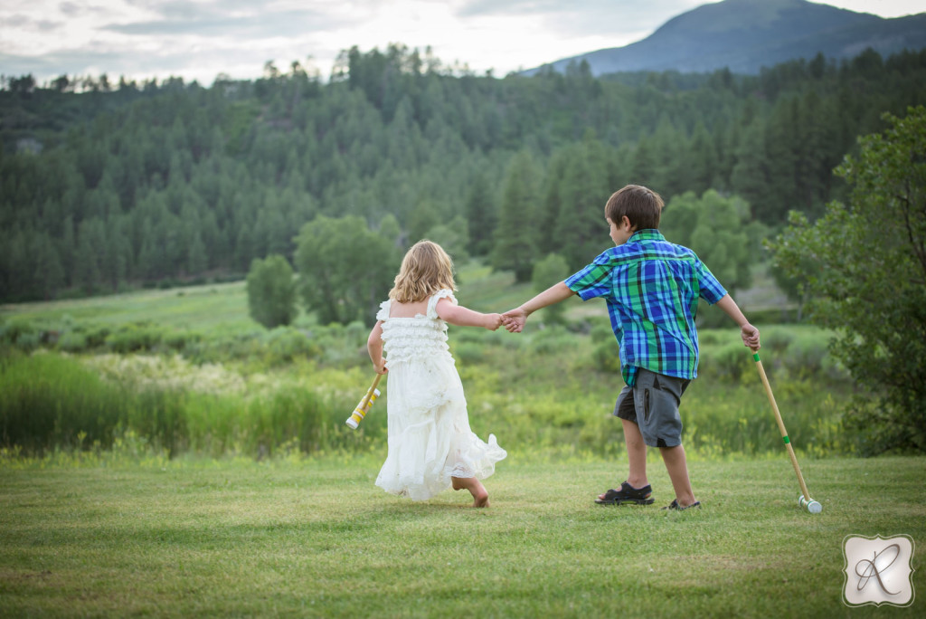 Kids dancing at Silver Mountain Guest Ranch 
