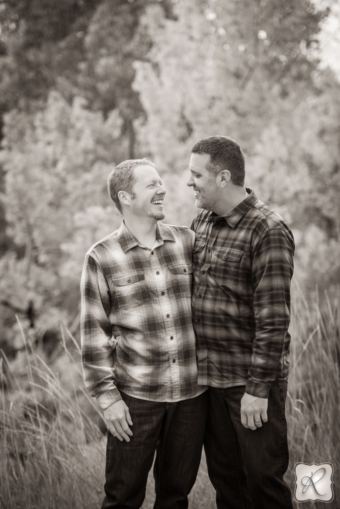 John Streit & James Wilkin during their couple photo shoot with Allison Ragsdale Photography in Durango, Colorado 