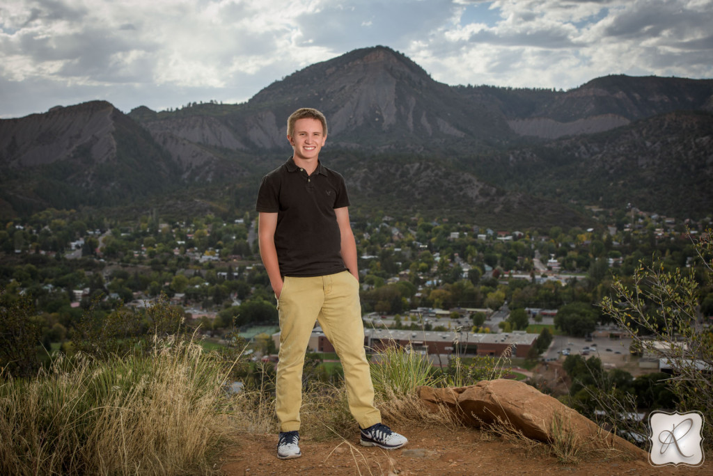 Cody Roach during his senior session with Allison Ragsdale Photography in Durango, Colorado 