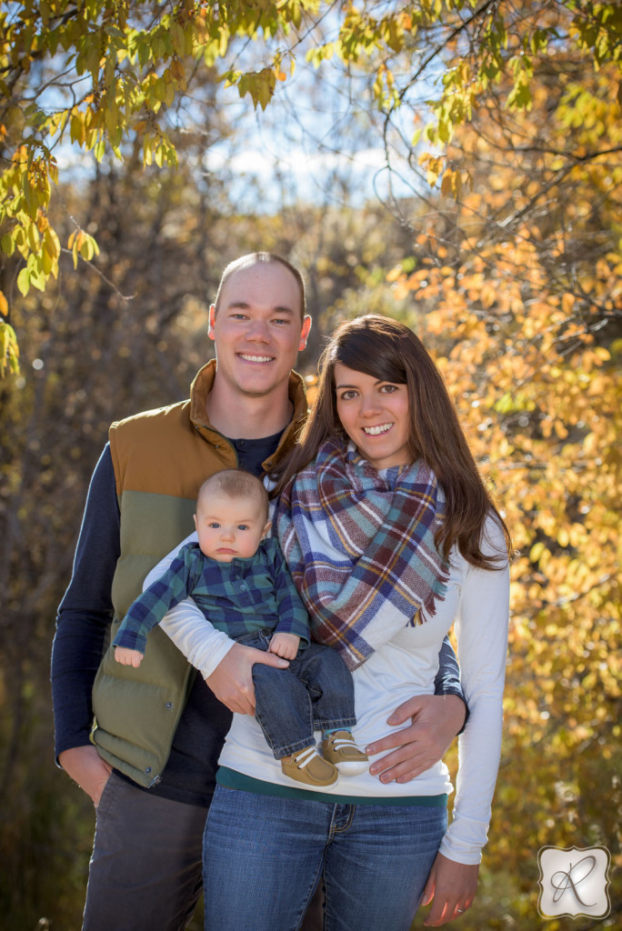 Ryan, Amber, and Carter Tracy during their family session with Allison Ragsdale Photography in Durango, Colorado 