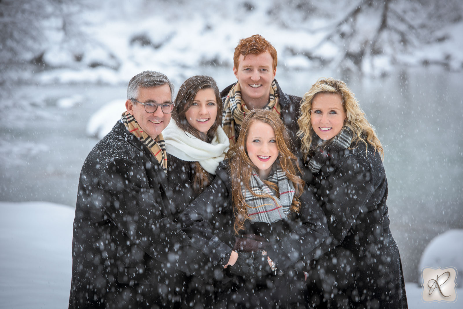 Family Pictures in the snow Durango CO