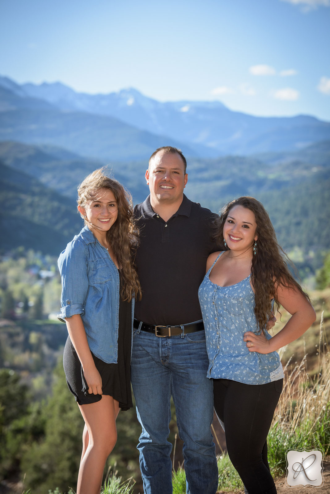 Family photos Durango Colorado - mountain views