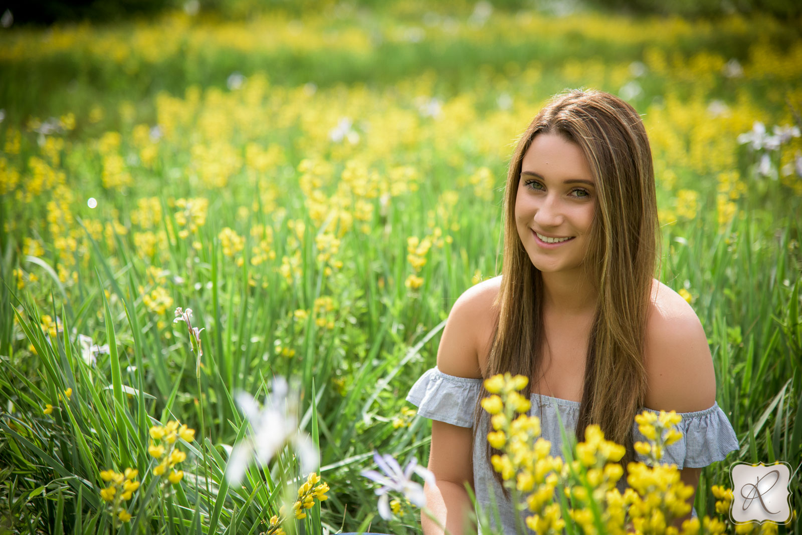 Senior Pictures with Flowers