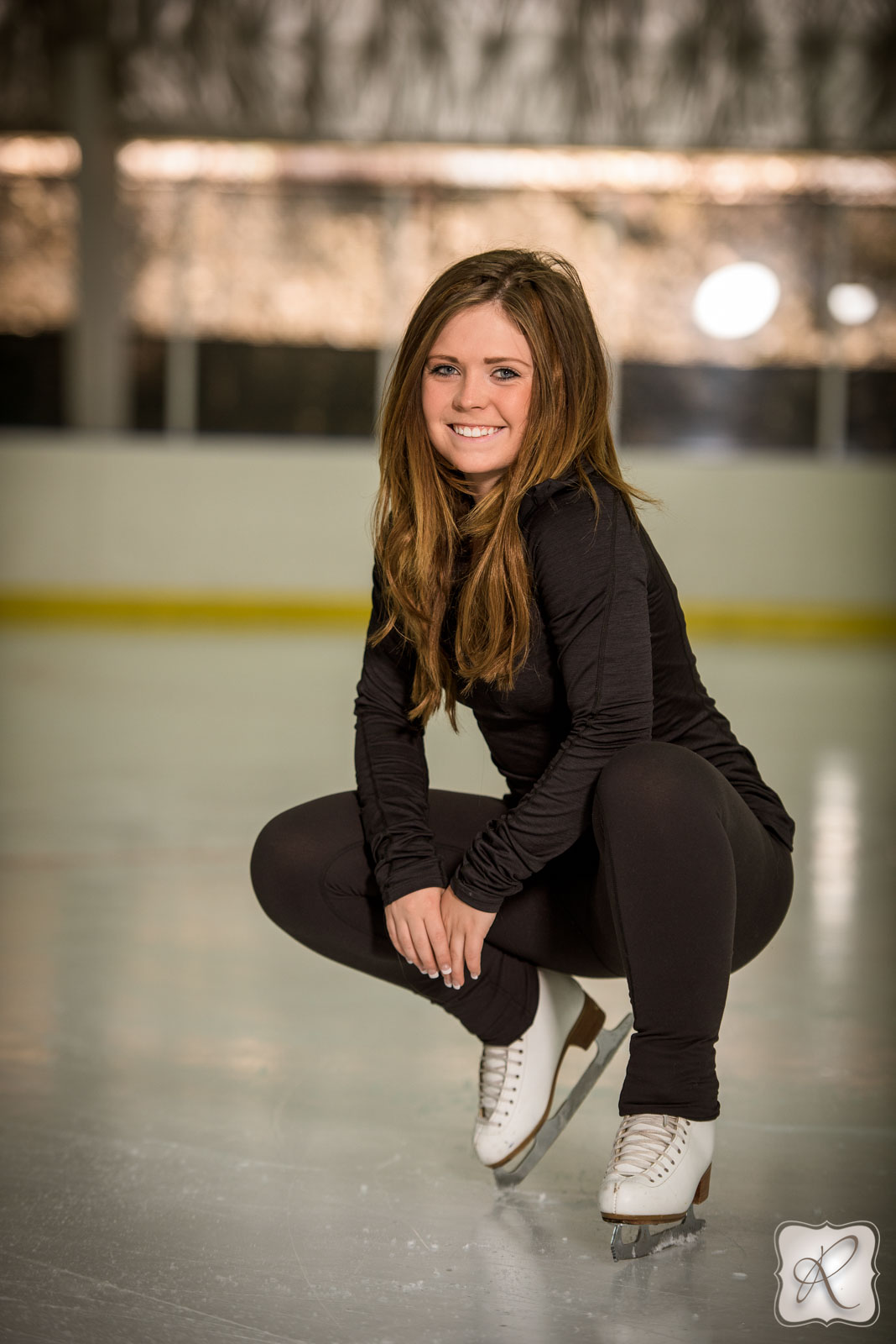 Ice skating senior pictures