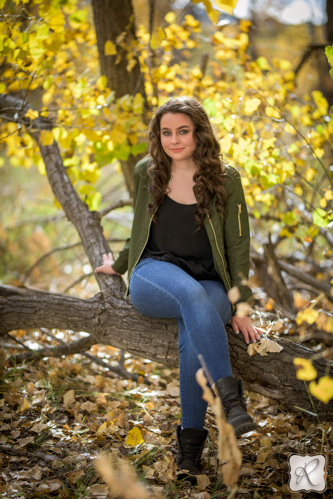 fall senior portraits in Durango Colorado 