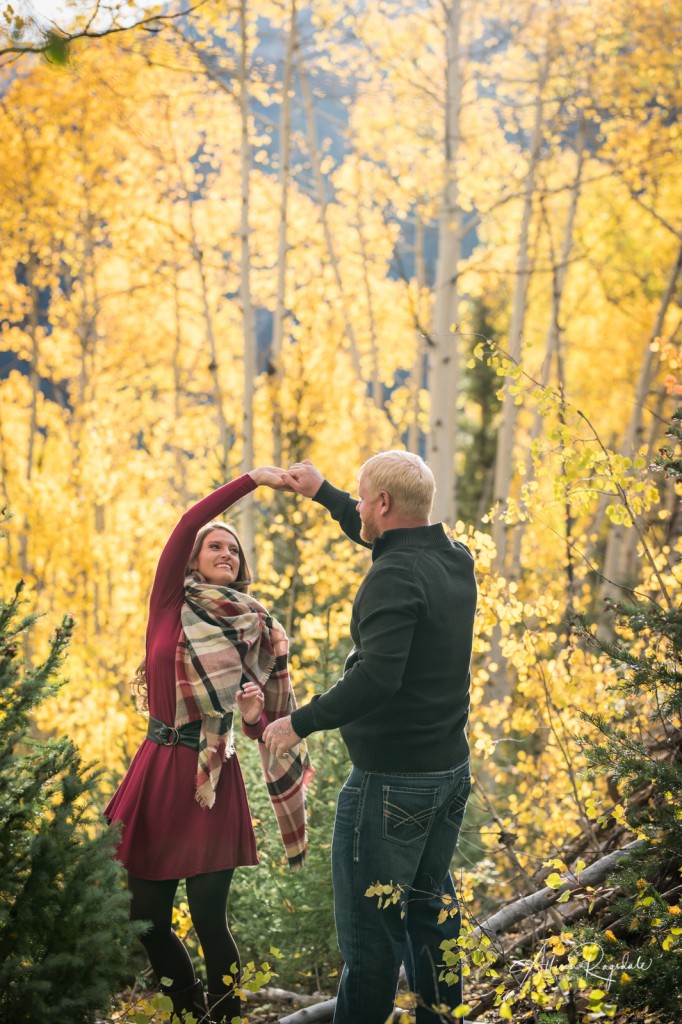 Cute fall engagement photos
