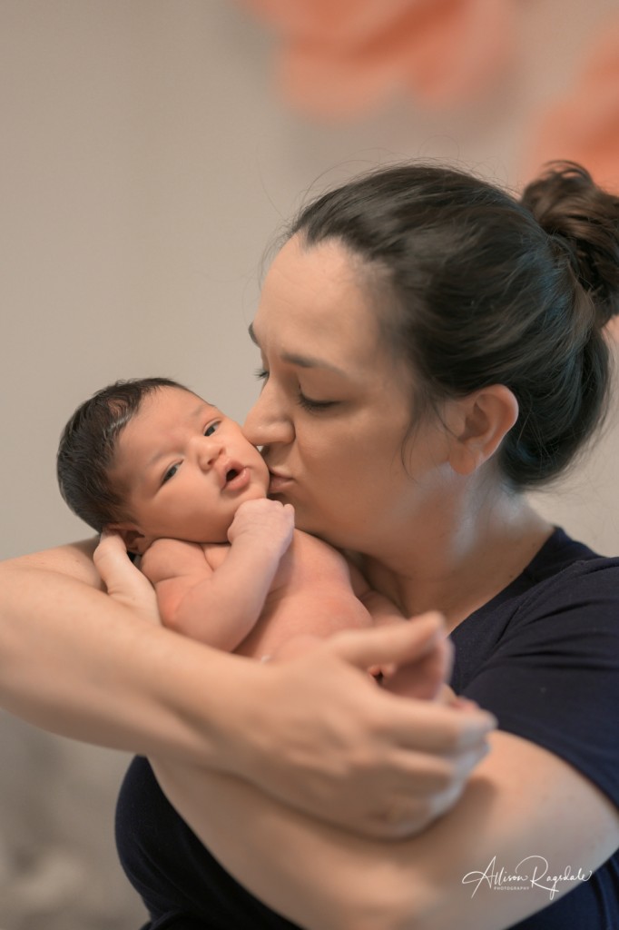 Adorable newborn photos indoors