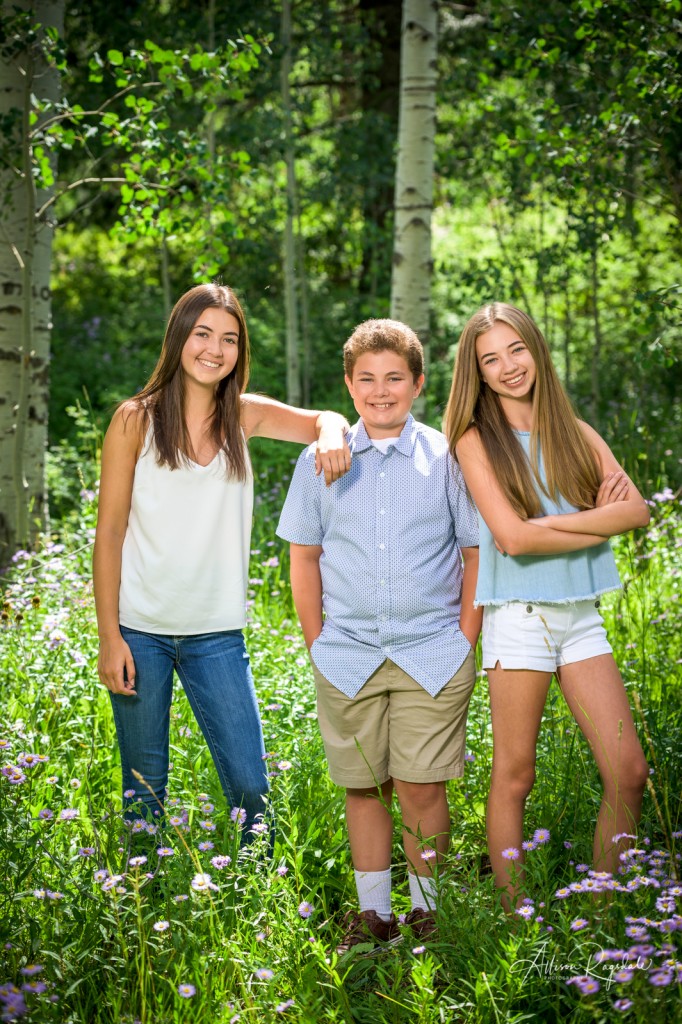 Adorable sibling photos in the forest