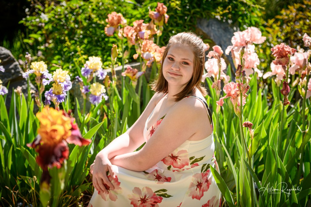 Senior pictures with flowers