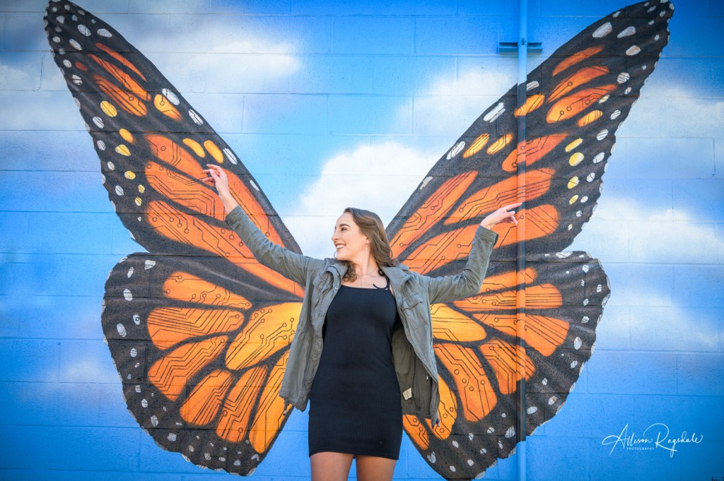 Senior Pictures with butterfly