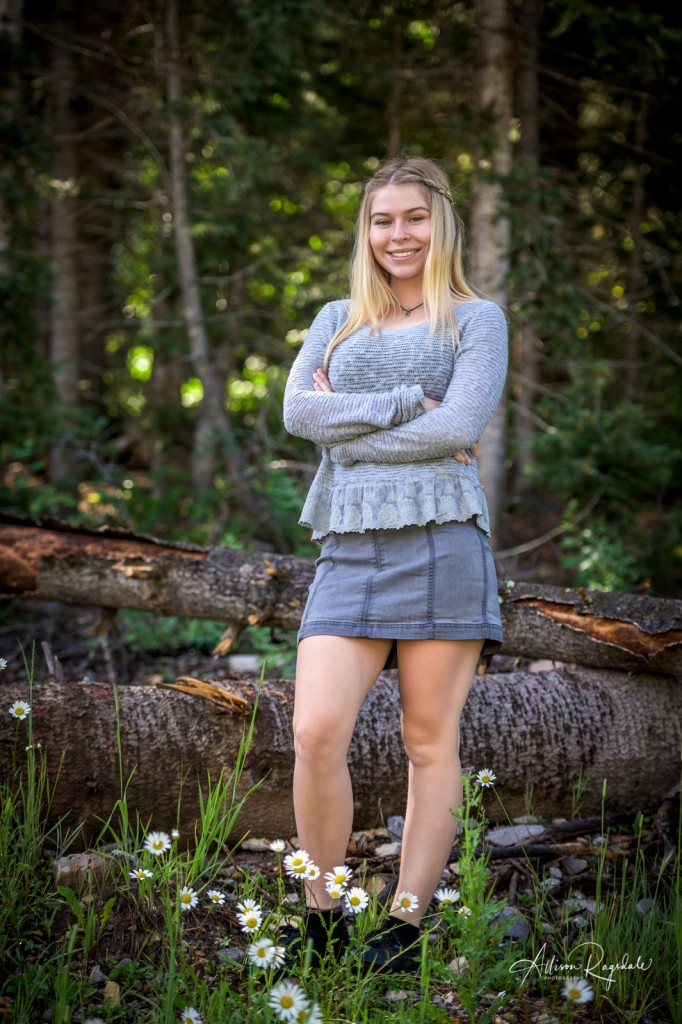 Cool forest senior pics