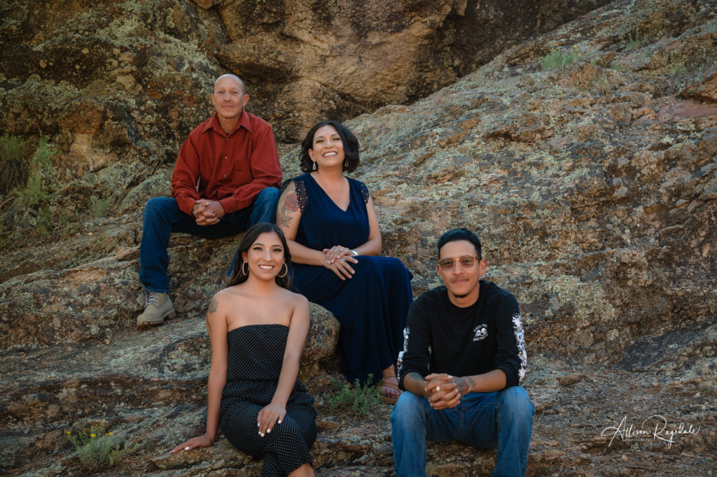 family photo on the rocks durango co