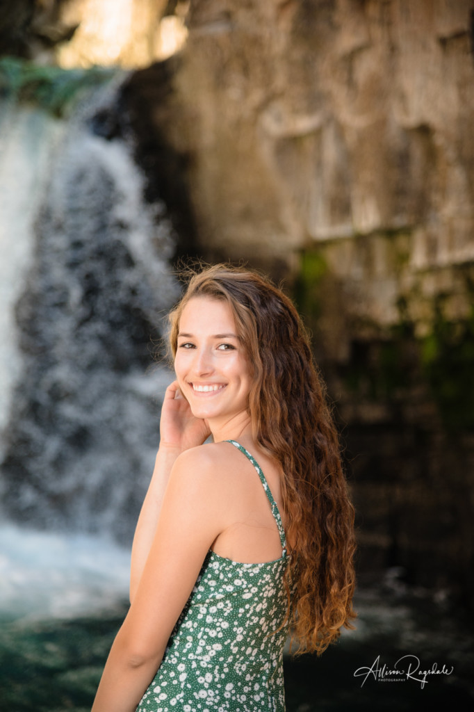 Senior pictures with water
