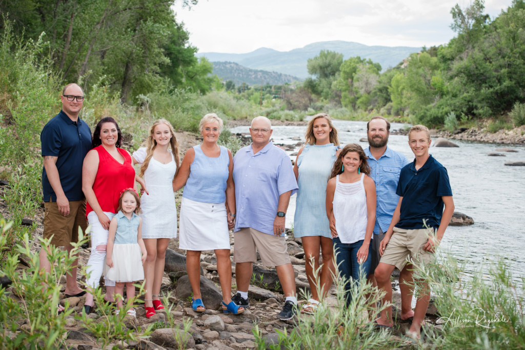 extended family 50th anniversary portrait colorado