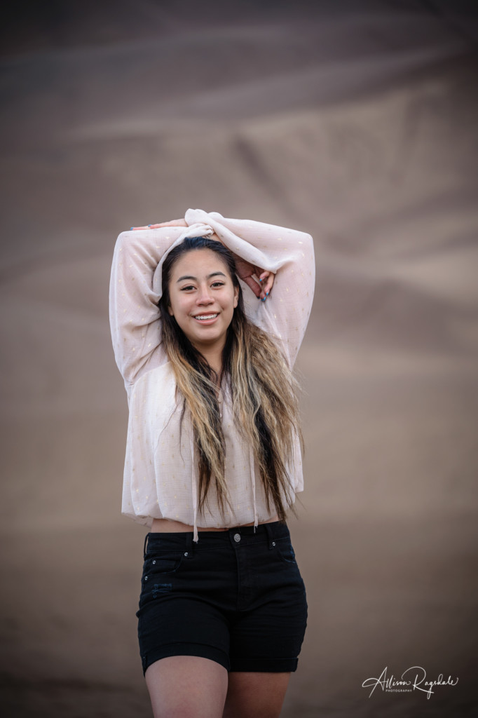 great sand dunes national park senior picture